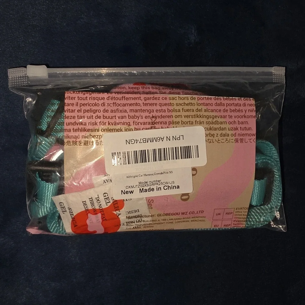 Rabbitgoo Cat Harness and Leash Set Green Pink XS Escape Proof Mesh Vest